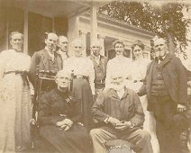 MakelyFamilyReunion 7-15-1900 Makely Family Reunion 7/15/1900 on the back; Makely Reunion--To Mr and Mrs Chas Karr; Compliments of Mr and Mrs C.D. Rogers; Taken July 15, 1900. Submitted by...